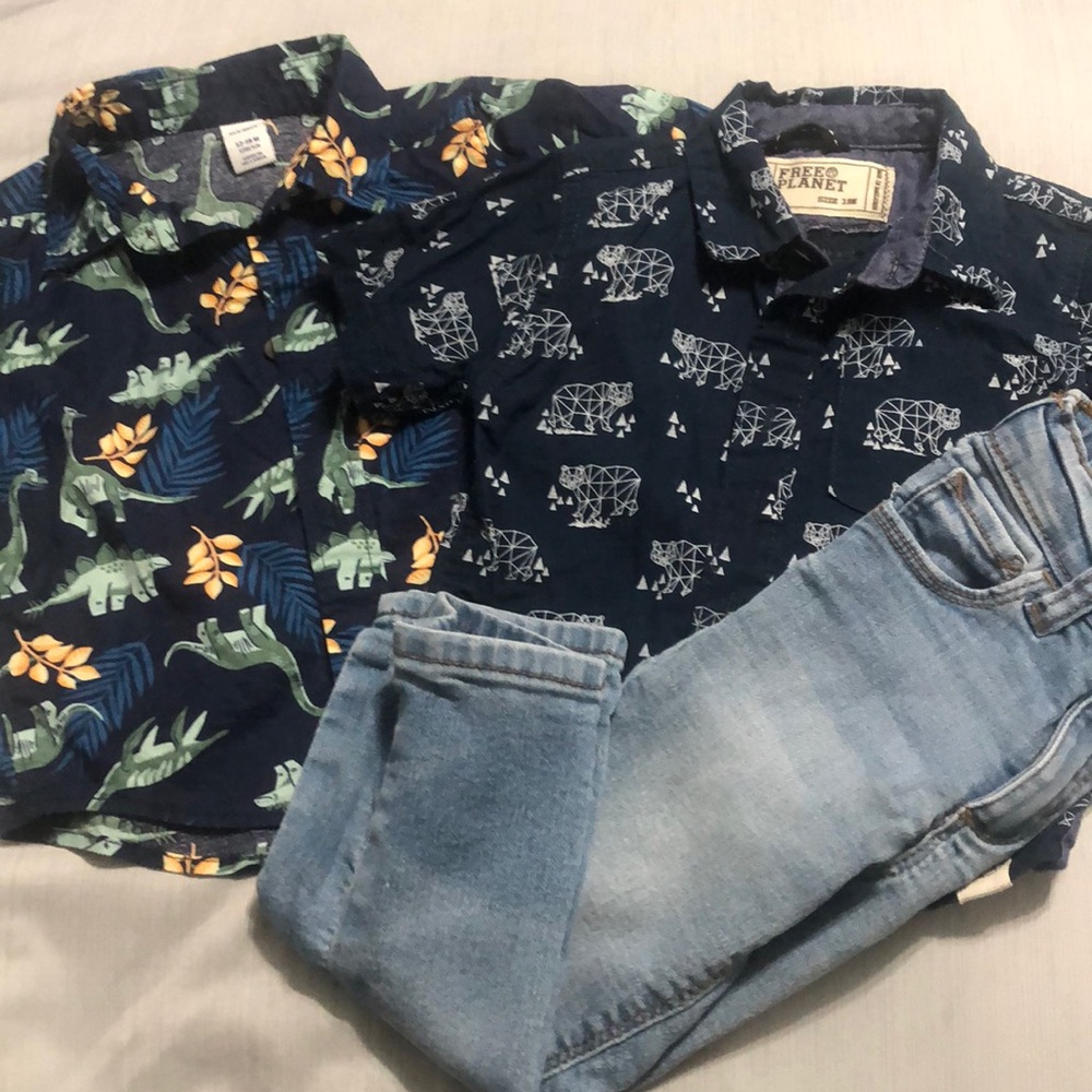 Toddlers button down shirt bundle